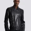 Leichte Bikerjacke aus Lammleder Leichte Bikerjacke aus Lammleder