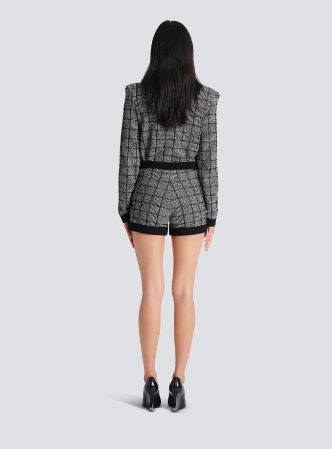 Leichte Tweed-Shorts Leichte Tweed-Shorts