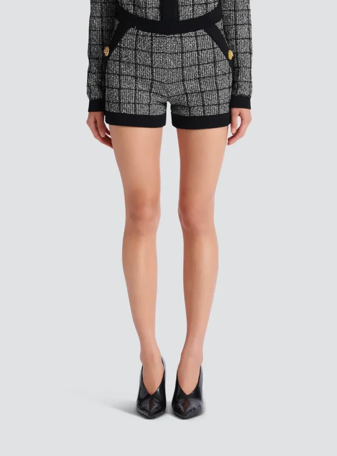 Leichte Tweed-Shorts Leichte Tweed-Shorts