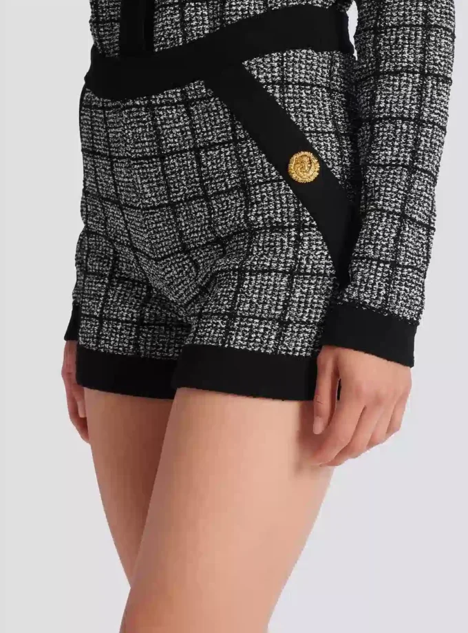 Leichte Tweed-Shorts Leichte Tweed-Shorts