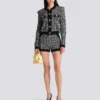 Leichte Tweed-Strickjacke Leichte Tweed-Strickjacke