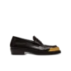 Loafer aus glasiertem Leder mit eckiger Zehenpartie Loafer aus glasiertem Leder mit eckiger Zehenpartie