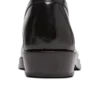 Loafer aus glasiertem Leder mit eckiger Zehenpartie Loafer aus glasiertem Leder mit eckiger Zehenpartie