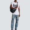 Locker geschnittenes Tanktop mit Print Locker geschnittenes Tanktop mit Print