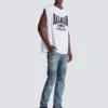 Locker geschnittenes Tanktop mit Print Locker geschnittenes Tanktop mit Print