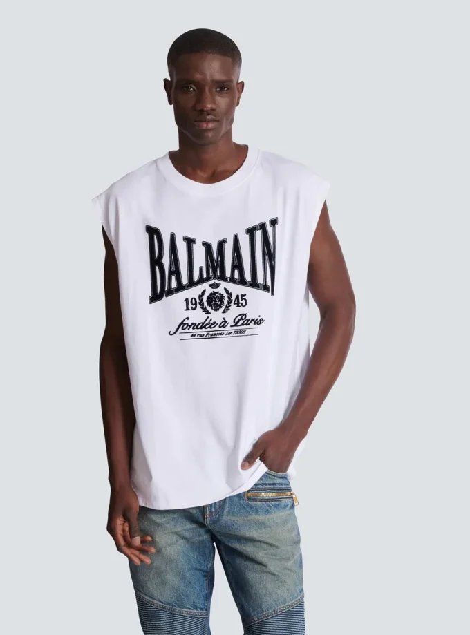 Locker geschnittenes Tanktop mit Print Locker geschnittenes Tanktop mit Print