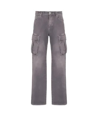 Locker sitzende Cargo-Jeans aus Denim