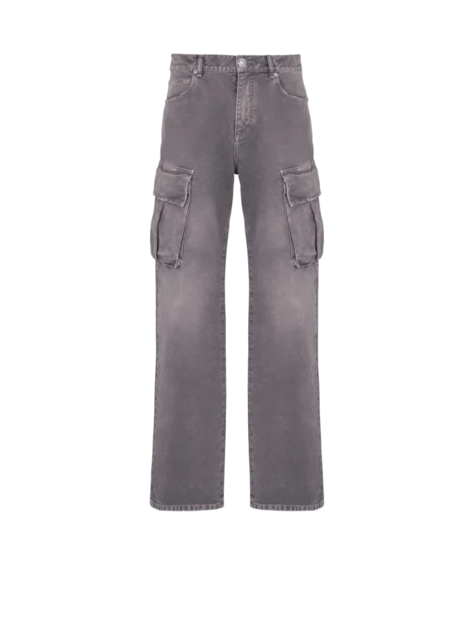 Locker sitzende Cargo-Jeans aus Denim Locker sitzende Cargo-Jeans aus Denim