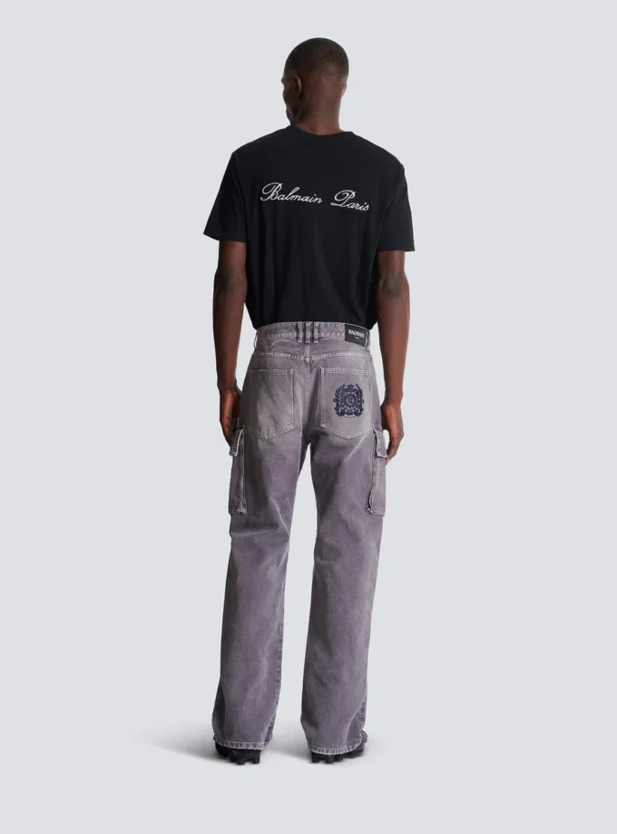 Locker sitzende Cargo-Jeans aus Denim Locker sitzende Cargo-Jeans aus Denim