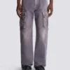 Locker sitzende Cargo-Jeans aus Denim Locker sitzende Cargo-Jeans aus Denim