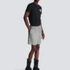 Lässige Shorts aus Prince-of-Wales-Satin Lässige Shorts aus Prince-of-Wales-Satin
