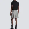 Lässige Shorts aus Prince-of-Wales-Satin Lässige Shorts aus Prince-of-Wales-Satin
