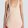 Lässiges Jersey-Tanktop mit Ketten Lässiges Jersey-Tanktop mit Ketten