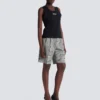 Lässiges Tanktop mit Balmain Paris Brush-Print Lässiges Tanktop mit Balmain Paris Brush-Print
