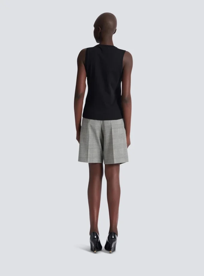 Lässiges Tanktop mit Balmain Paris Brush-Print Lässiges Tanktop mit Balmain Paris Brush-Print