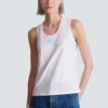 Lässiges Tanktop mit Balmain Paris Brush-Print