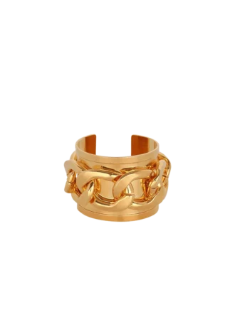 Manschettenarmband aus Messingkette