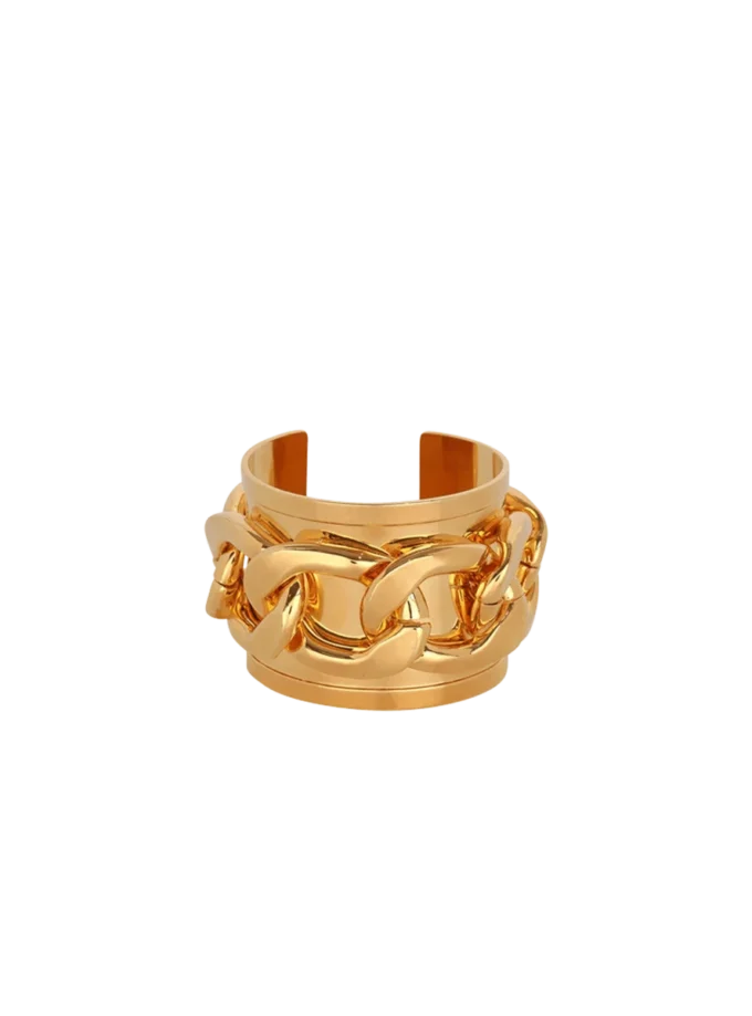 Manschettenarmband aus Messingkette