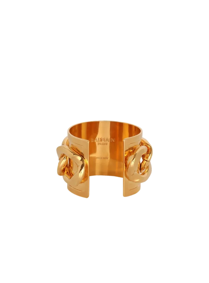 Manschettenarmband aus Messingkette
