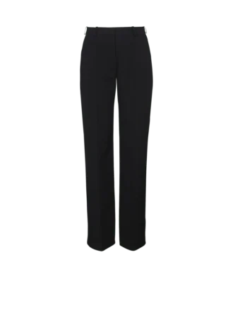 Maßgeschneiderte Hose mit Grain-de-Poudre-Muster