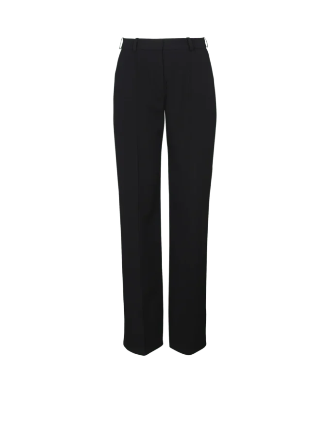 Maßgeschneiderte Hose mit Grain-de-Poudre-Muster Maßgeschneiderte Hose mit Grain-de-Poudre-Muster