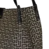 Medium Release Shopper Tasche aus Monogramm-Jacquard und Kalbsleder Medium Release Shopper Tasche aus Monogramm-Jacquard und Kalbsleder