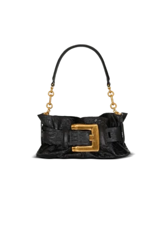 Mini Anthem Tasche aus geprägtem Kalbsleder mit Krokodilprägung