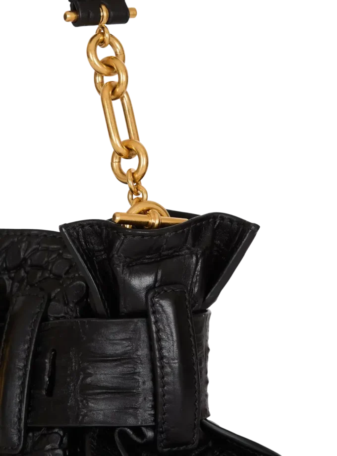 Mini Anthem Tasche aus geprägtem Kalbsleder mit Krokodilprägung Mini Anthem Tasche aus geprägtem Kalbsleder mit Krokodilprägung