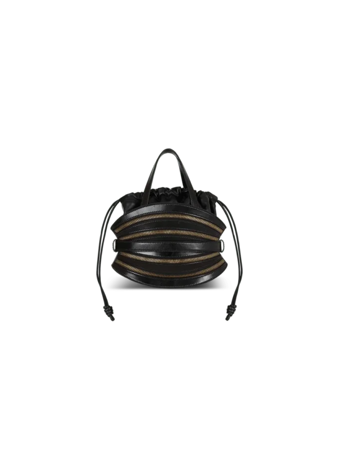Mini Shuffle Zips Tasche aus Kalbsleder Mini Shuffle Zips Tasche aus Kalbsleder