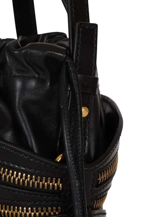 Mini Shuffle Zips Tasche aus Kalbsleder Mini Shuffle Zips Tasche aus Kalbsleder