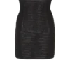 Minirock aus Lammleder mit hoher Taille und Rollsaum Minirock aus Lammleder mit hoher Taille und Rollsaum