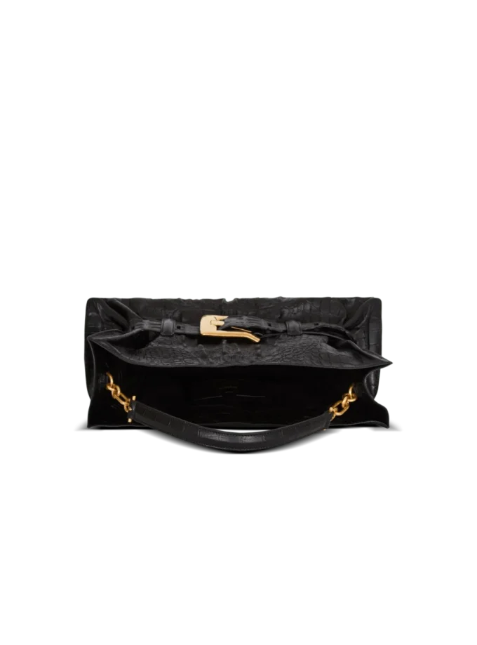 Mittlere Anthem-Tasche aus geprägtem Kalbsleder mit Krokodilprägung Mittlere Anthem-Tasche aus geprägtem Kalbsleder mit Krokodilprägung