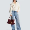 Mittlere Anthem-Tasche aus Leder Mittlere Anthem-Tasche aus Leder