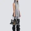 Mittlere Anthem-Tasche aus Leder und Ponyfell mit Zebradruck Mittlere Anthem-Tasche aus Leder und Ponyfell mit Zebradruck