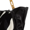 Mittlere Anthem-Tasche aus Leder und Ponyfell mit Zebradruck Mittlere Anthem-Tasche aus Leder und Ponyfell mit Zebradruck