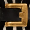 Mittlere Anthem-Tasche aus Leder und Ponyfell mit Zebradruck Mittlere Anthem-Tasche aus Leder und Ponyfell mit Zebradruck