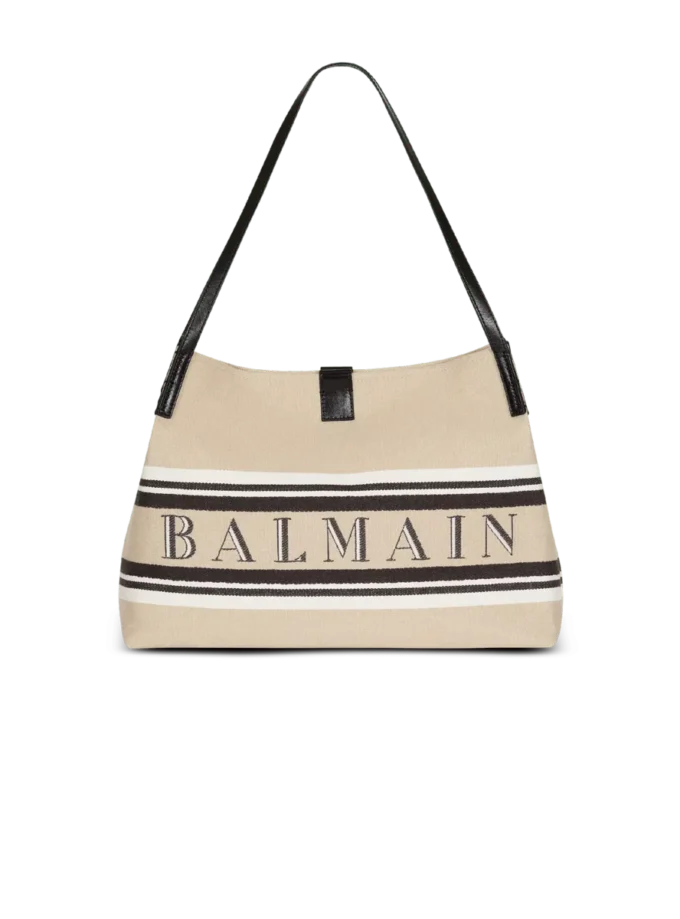 Mittlere Release Shopper-Tasche aus Canvas und Kalbsleder Mittlere Release Shopper-Tasche aus Canvas und Kalbsleder