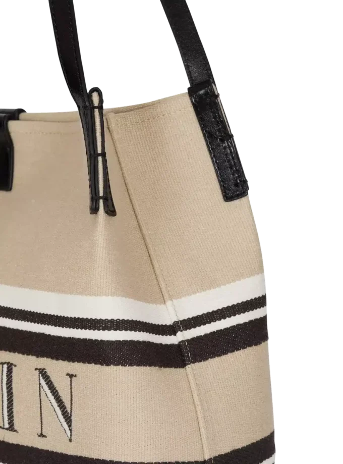 Mittlere Release Shopper-Tasche aus Canvas und Kalbsleder Mittlere Release Shopper-Tasche aus Canvas und Kalbsleder