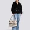Mittlere Release Shopper-Tasche aus Canvas und Kalbsleder Mittlere Release Shopper-Tasche aus Canvas und Kalbsleder