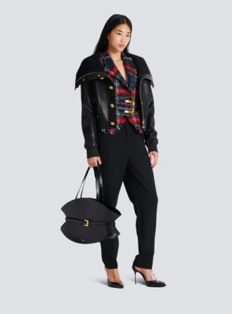 Mittlere Shuffle-Tasche aus Kalbsleder