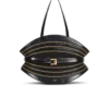Mittlere Shuffle Zips Tasche aus Kalbsleder Mittlere Shuffle Zips Tasche aus Kalbsleder