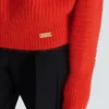 Mohair-Strickpullover mit Kragen-Detail Mohair-Strickpullover mit Kragen-Detail