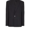 Monogramm-Grain-de-Poudre-Jacke mit 1 Knopf