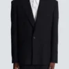 Monogramm-Grain-de-Poudre-Jacke mit 1 Knopf
