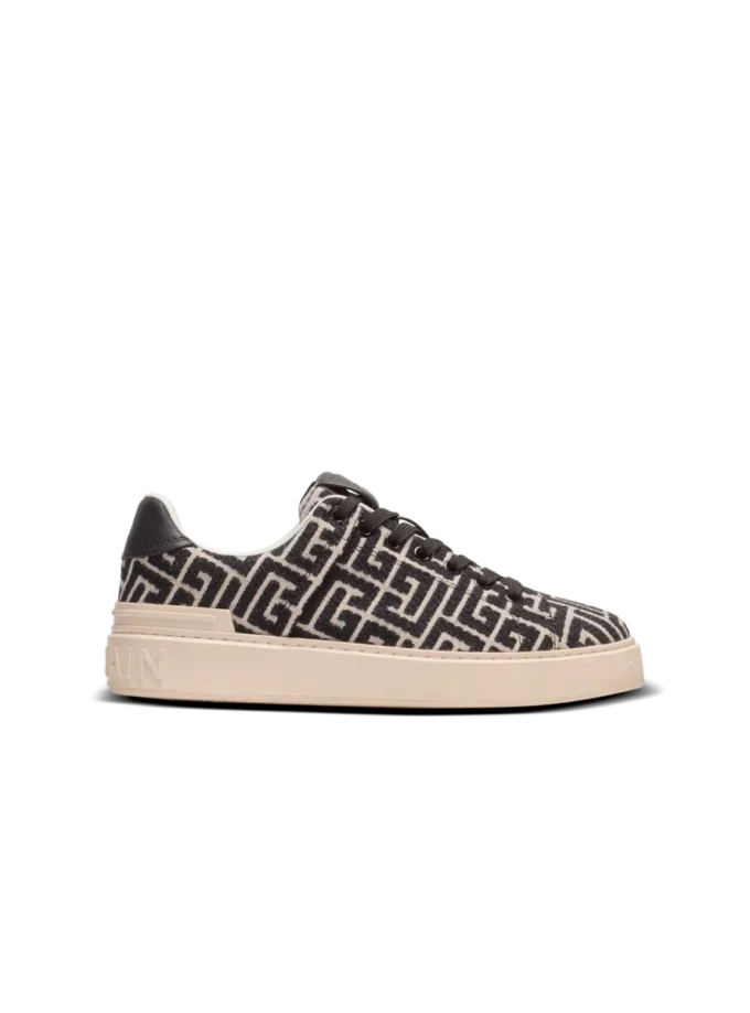Monogramm-Jacquard B-Court Sneakers Monogramm-Jacquard B-Court Sneakers