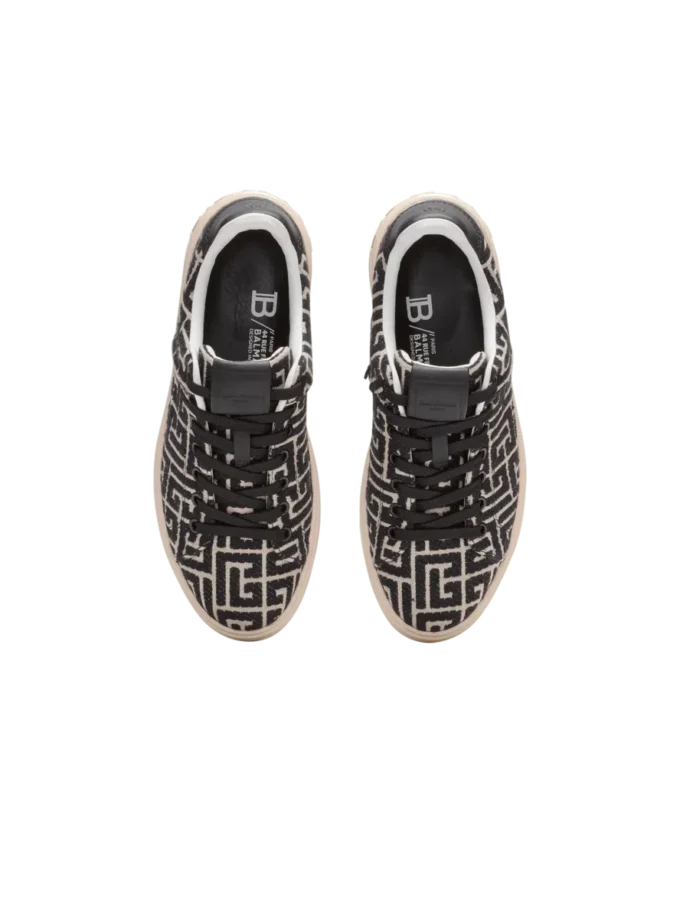 Monogramm-Jacquard B-Court Sneakers Monogramm-Jacquard B-Court Sneakers