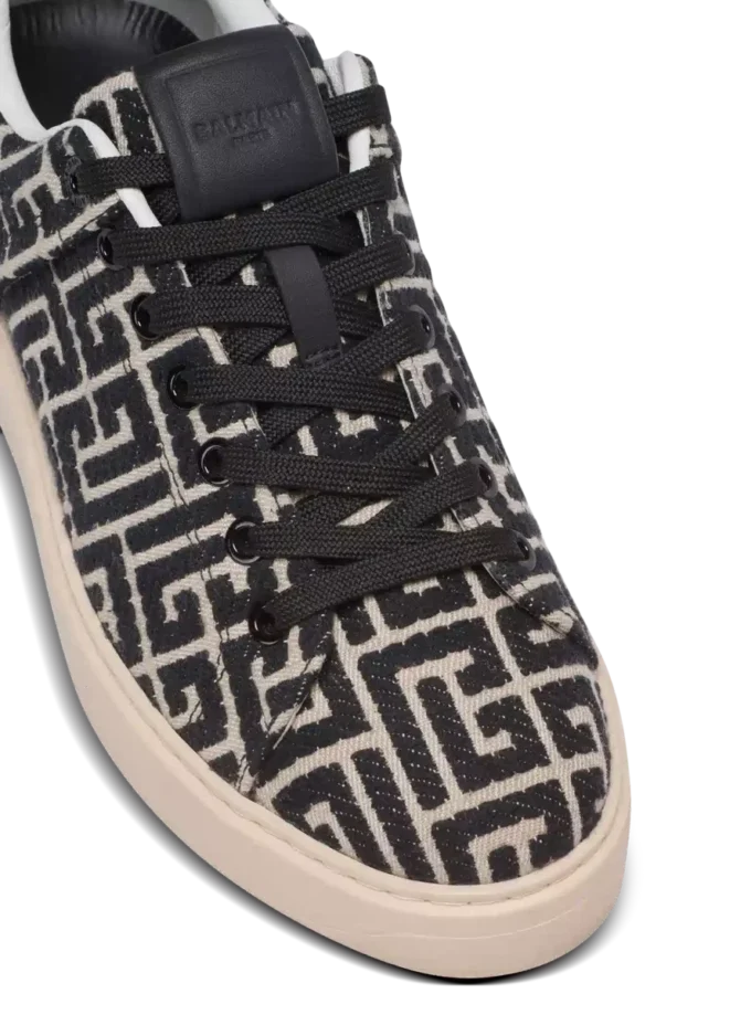 Monogramm-Jacquard B-Court Sneakers Monogramm-Jacquard B-Court Sneakers