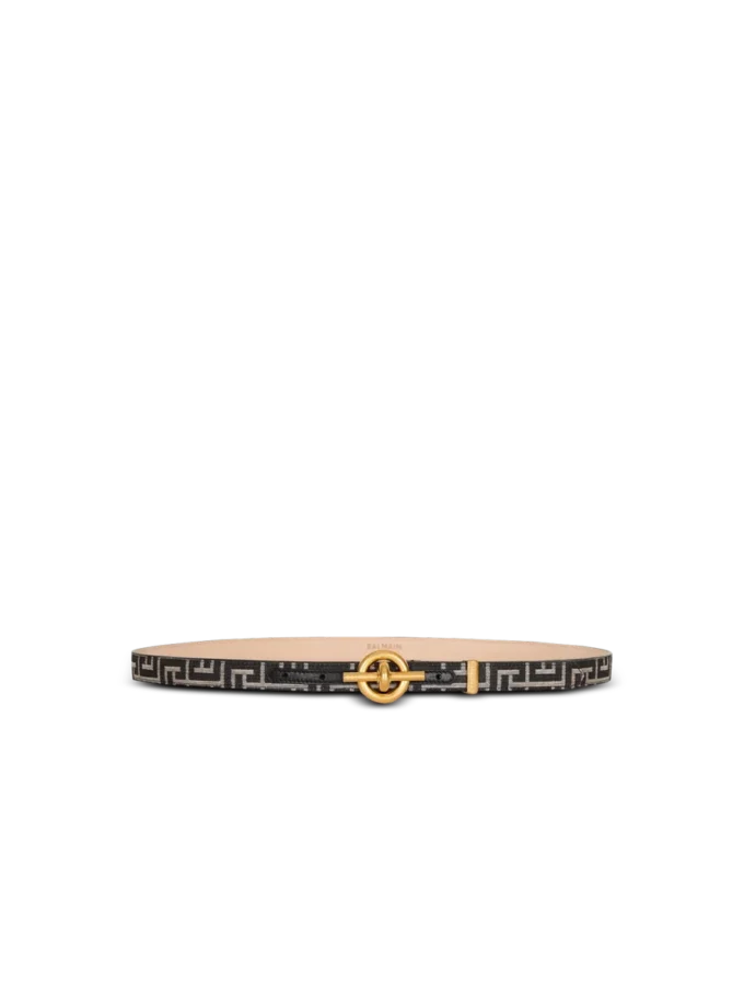 Monogramm-Jacquard-T-Bar-Gürtel