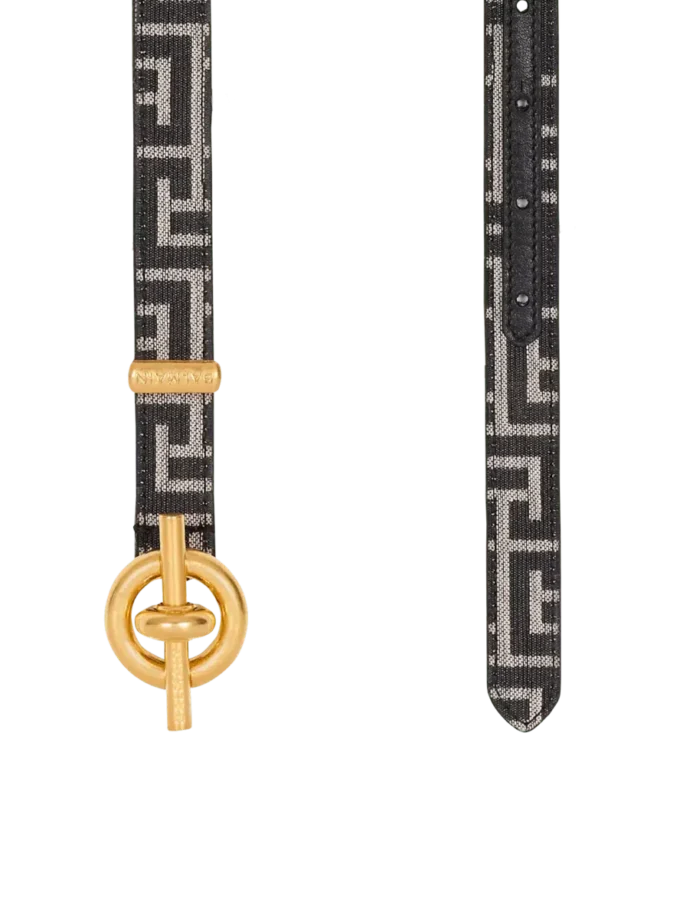 Monogramm-Jacquard-T-Bar-Gürtel