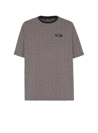 Monogramm-Jacquard-T-Shirt